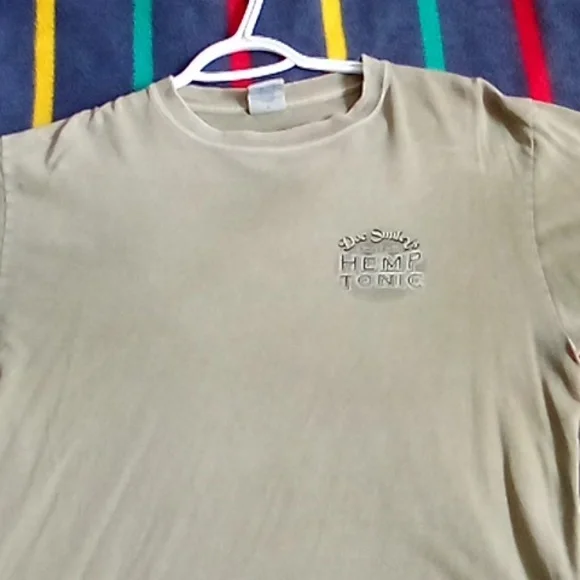 Crazy Shirts Presents Hemp Tonic Graphic T-Shirt - Tan Green - Picture 5 of 8